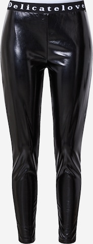 DELICATELOVE Regular Pants 'NELLI' in Black: front
