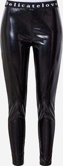 Pantaloni 'NELLI' DELICATELOVE pe negru / alb, Vizualizare produs