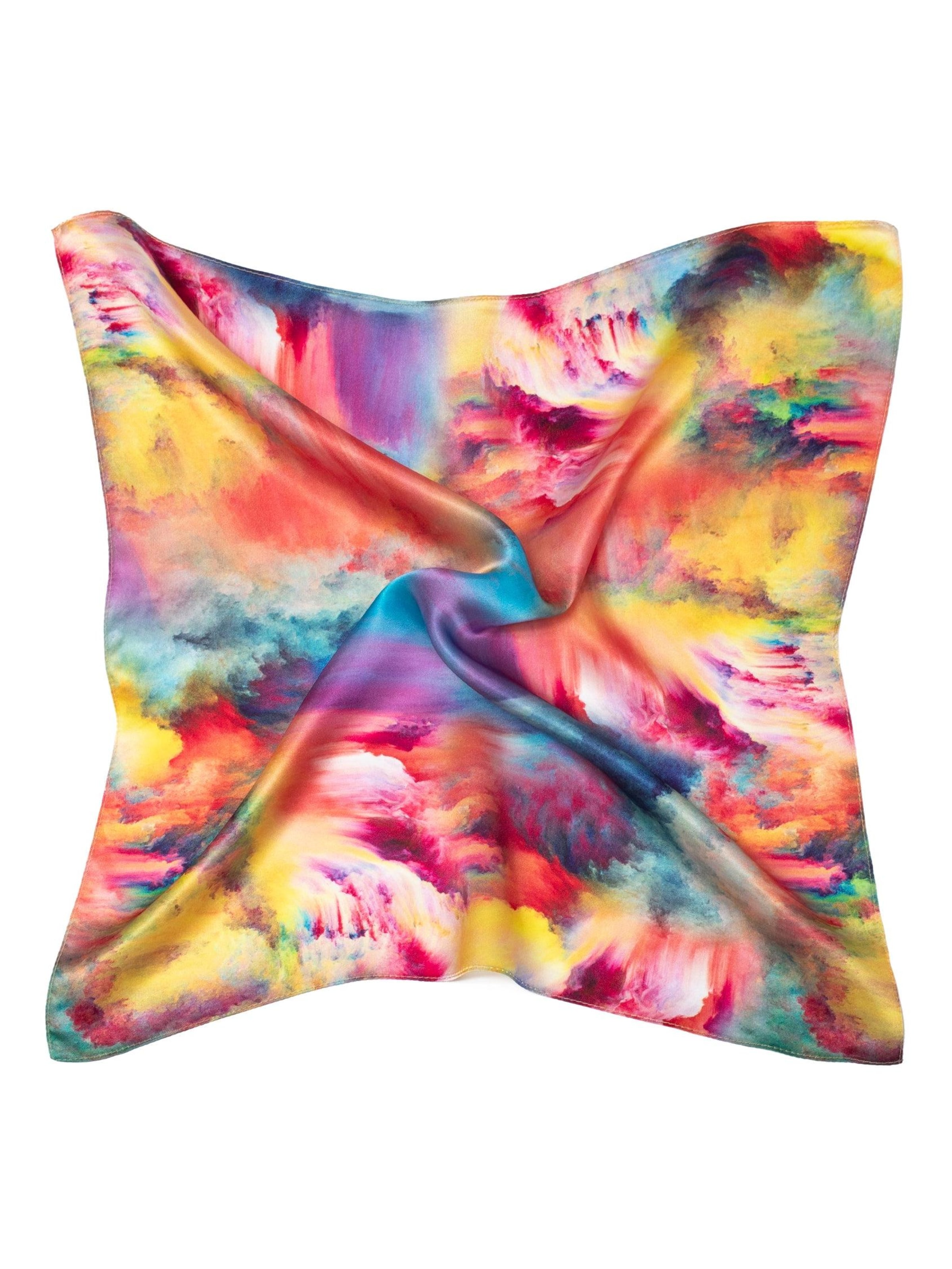 MayTree Scarf 'Seidentuch Viva la Vida' in Red: front