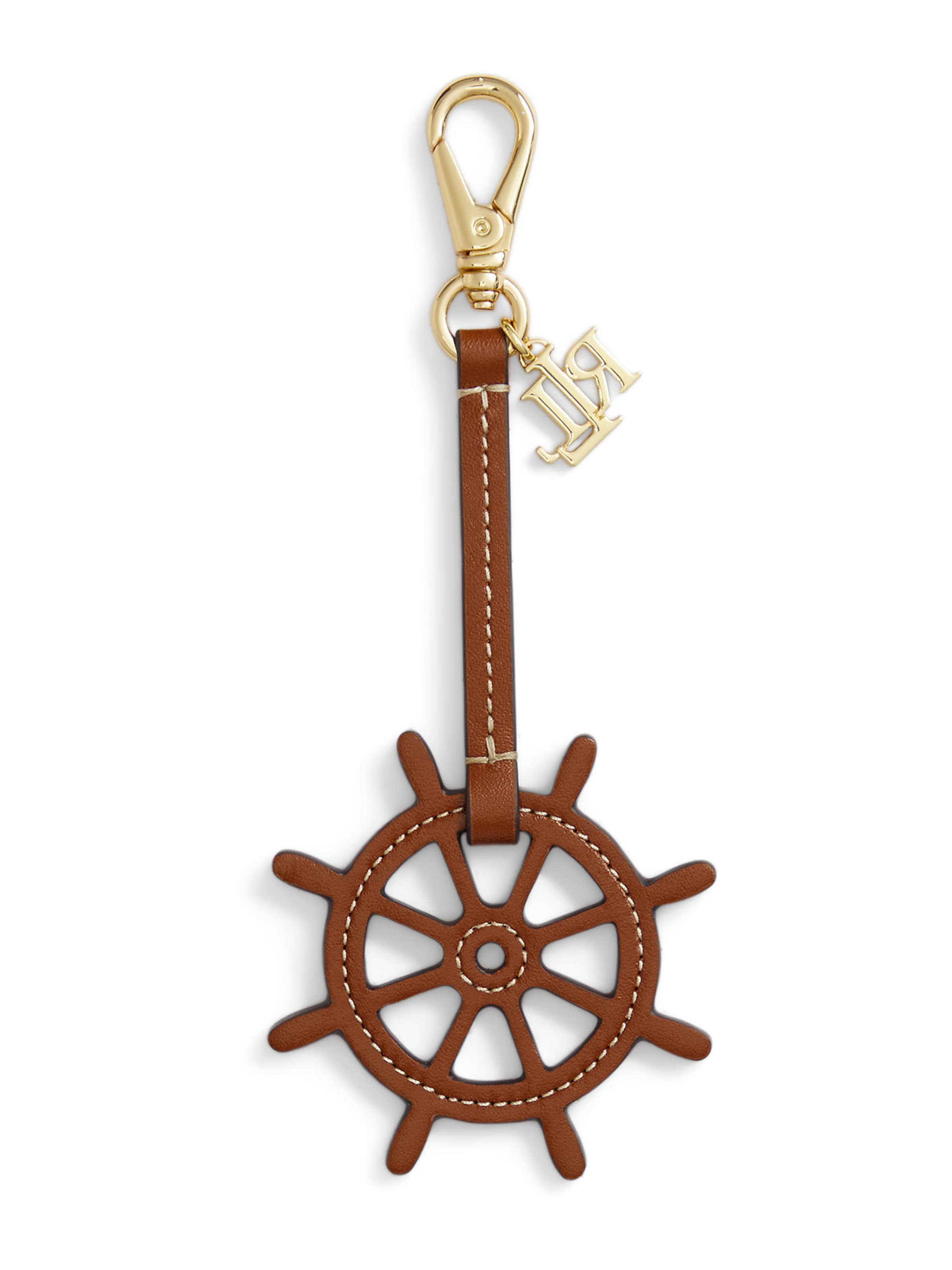 Lauren Ralph Lauren Key Ring in Brown