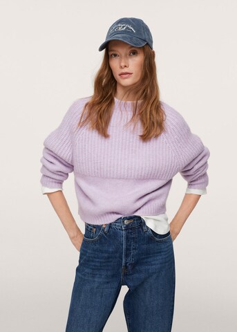 MANGO Sweater 'Serena' in Purple: front