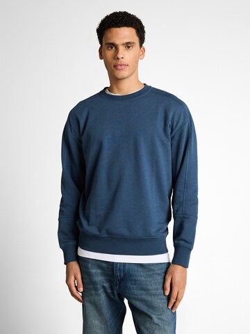 TOM TAILOR DENIM Tréning póló - kék: elől