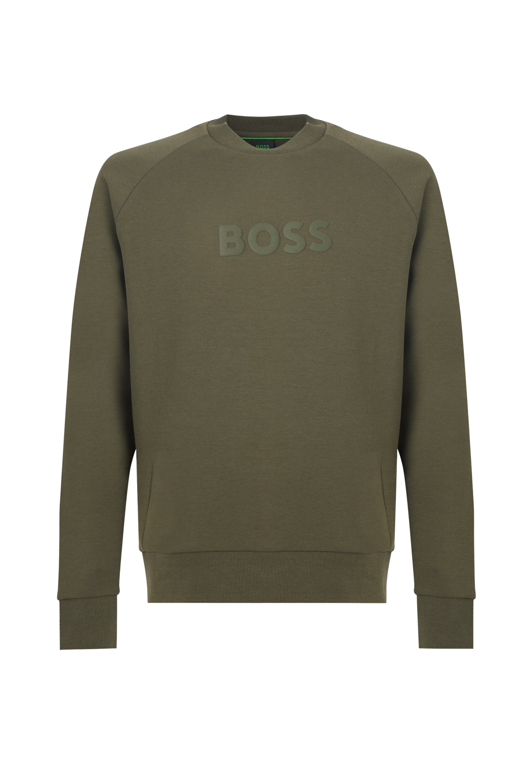 BOSS Sweat-shirt 'Salbo' en S en olive / jade, Vue avec produit