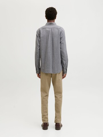 Jack & Jones Premium Regular fit Button Up Shirt 'JPRBLUBarkley' in Grey