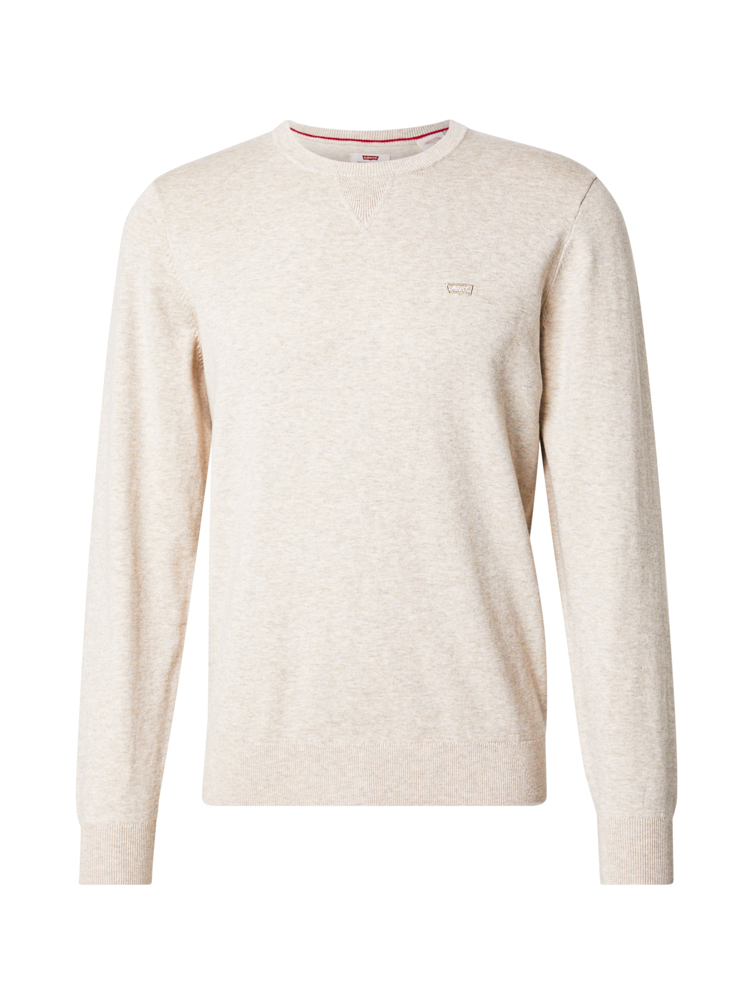 LEVI'S ® Kampsun 'Lightweight Housemark Sweater', värv valge: eest vaates
