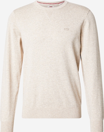 LEVI'S ® Свитер 'Lightweight Housemark Sweater' в Белый: спереди