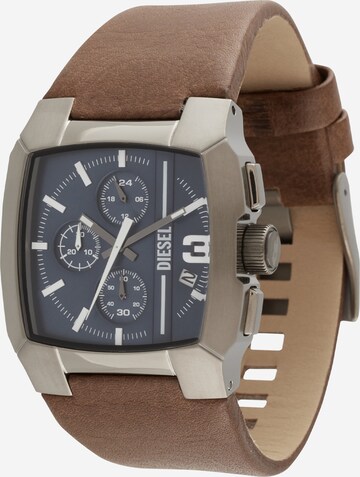 DIESEL Analog Watch 'CLIFFHANGER' in Brown: front