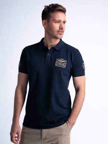 Petrol Industries Poloshirt in Blau