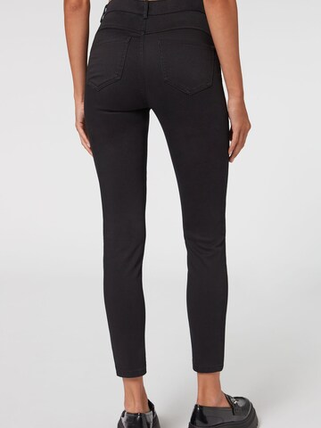 CALZEDONIA Skinny Jeans in Schwarz