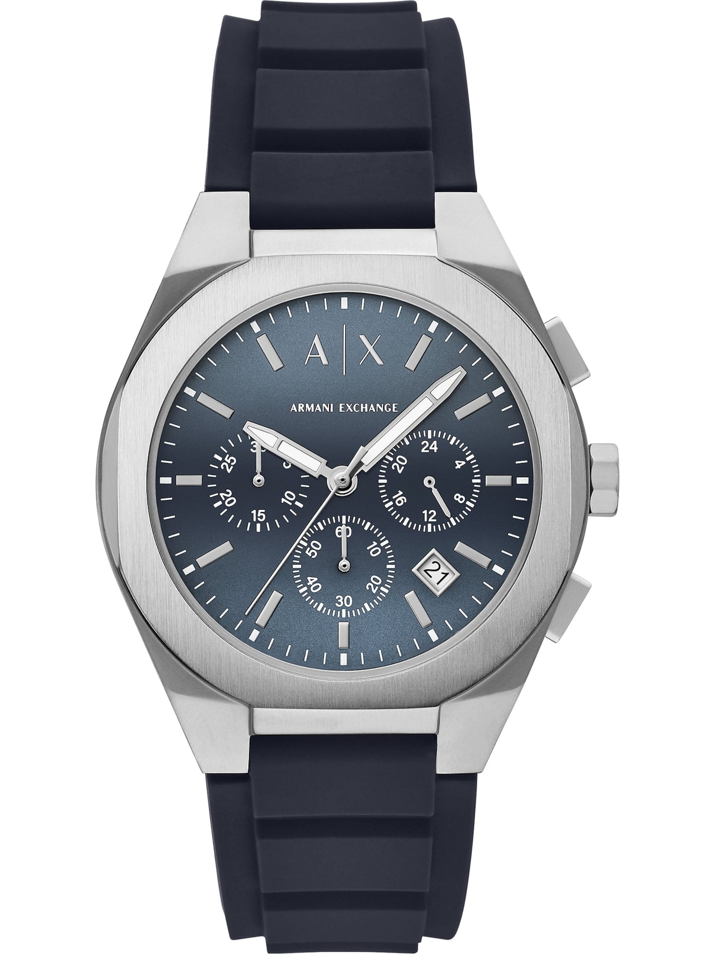 ARMANI EXCHANGE Uhr in Silber: Vorderseite
