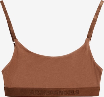 ARMEDANGELS Bustier BH 'TOVAA' in Bruin: voorkant