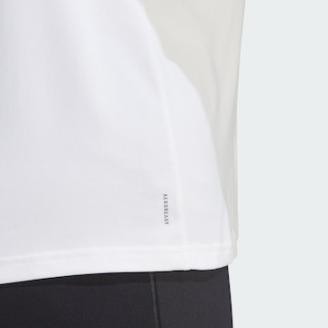 balta ADIDAS PERFORMANCE Sportiniai marškinėliai 'Essentials'