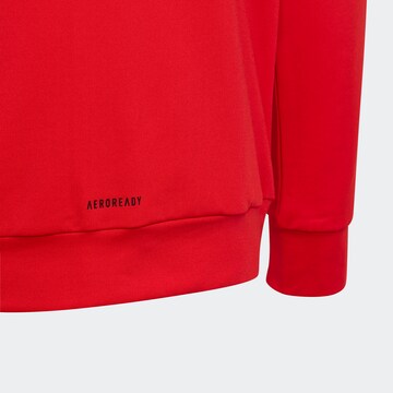 Bluză cu fermoar sport de la ADIDAS PERFORMANCE pe roșu