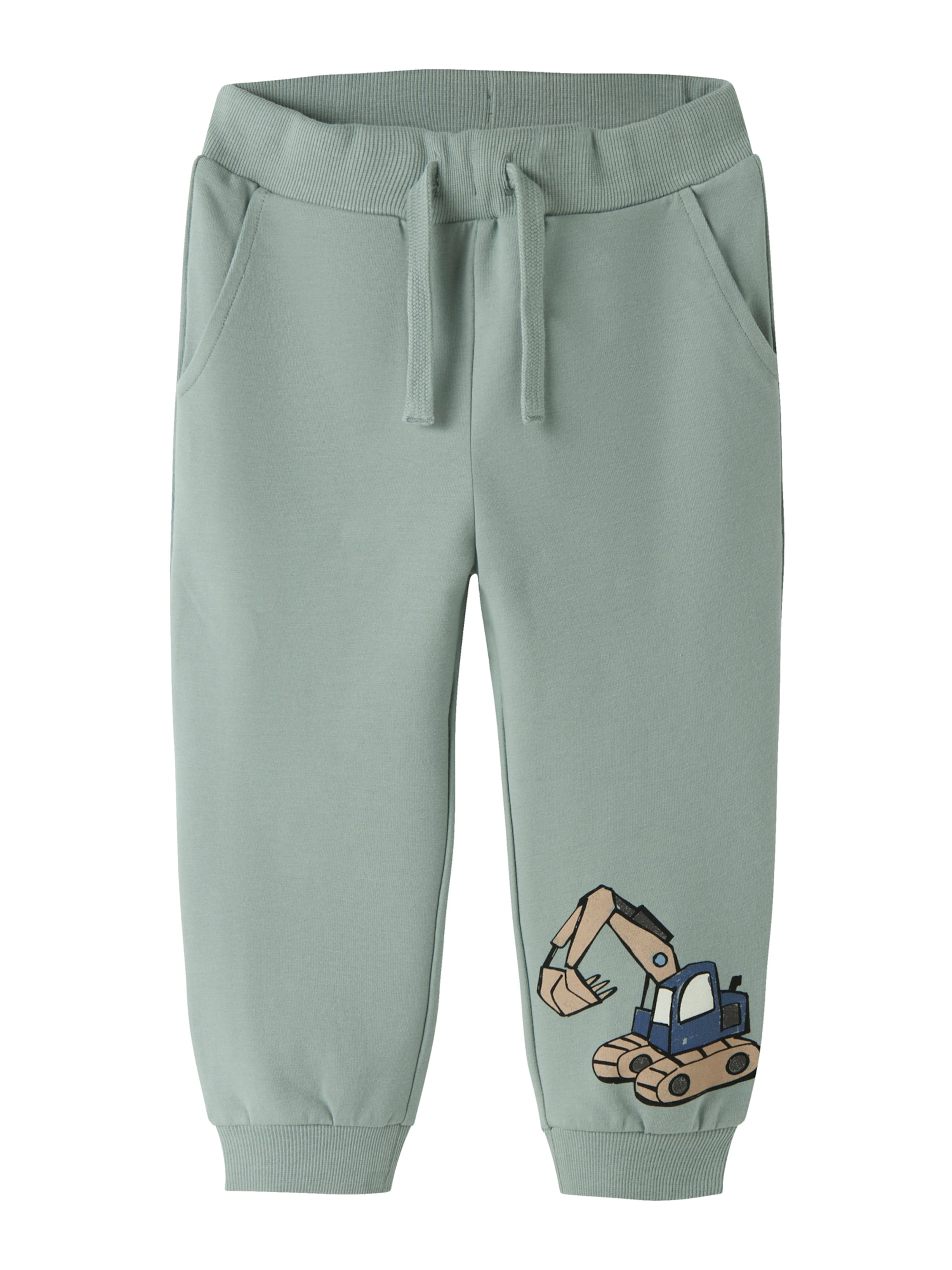 NAME IT - Tapered Pantalón 'NMMKARK' en verde: frente