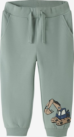 NAME IT - Tapered Pantalón 'NMMKARK' en verde: frente