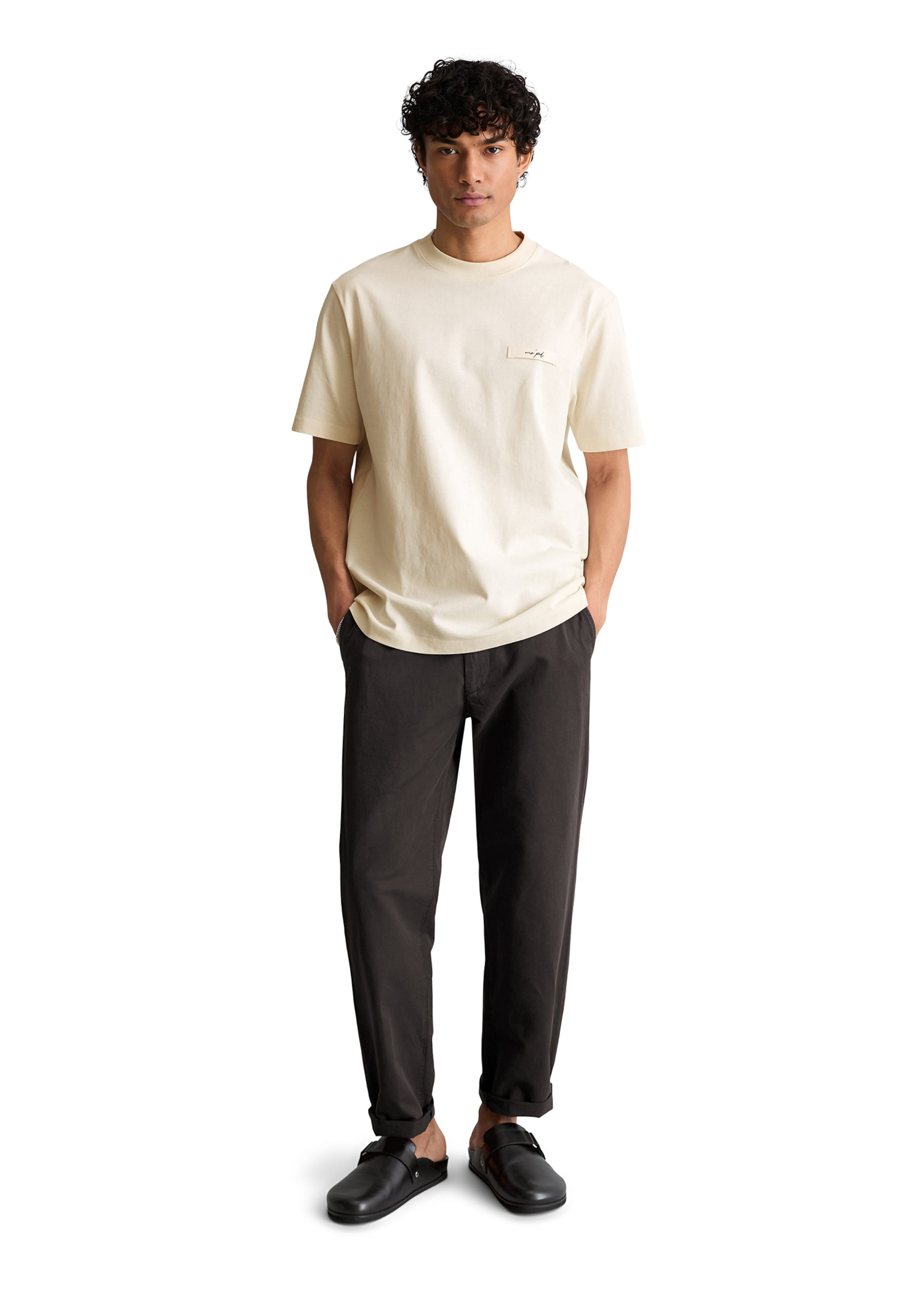 Marc O'Polo DENIM Shirt 'DfC' in Beige
