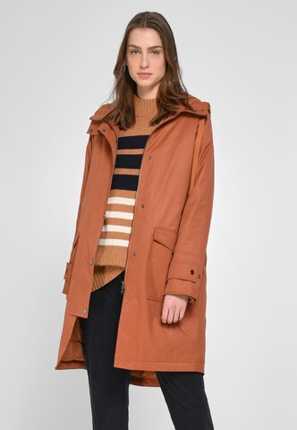 DAY.LIKE Between-Seasons Parka in Orange: front