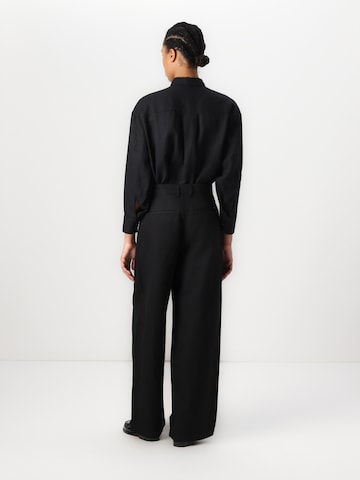 TOMMY HILFIGER Regular Bandplooibroek in Zwart