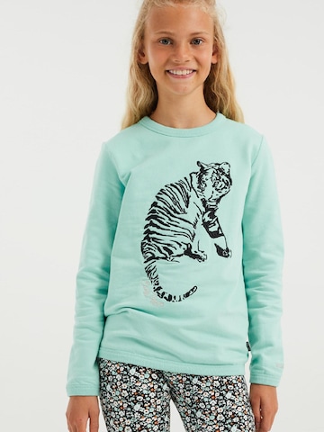 WE Fashion Sweatshirt in Green: front