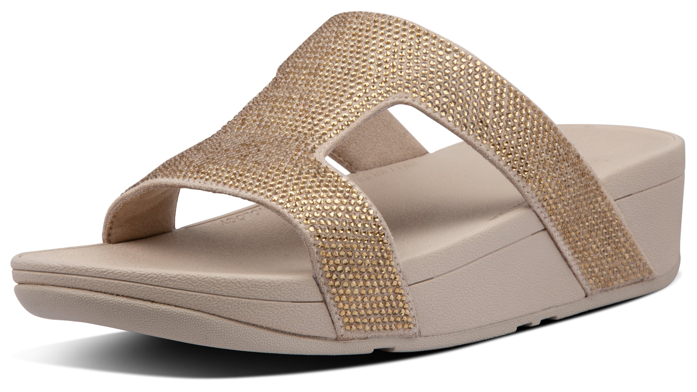 FitFlop Pantolette in Gold: Vorderseite