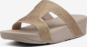 FitFlop Pantolette in Gold: Vorderseite
