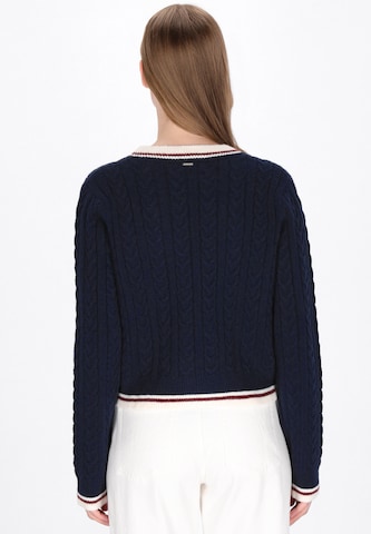 Cardigan DreiMaster Maritim en bleu