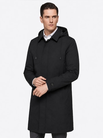 ALLTHEMEN Between-Seasons Coat 'Hülle' in Black
