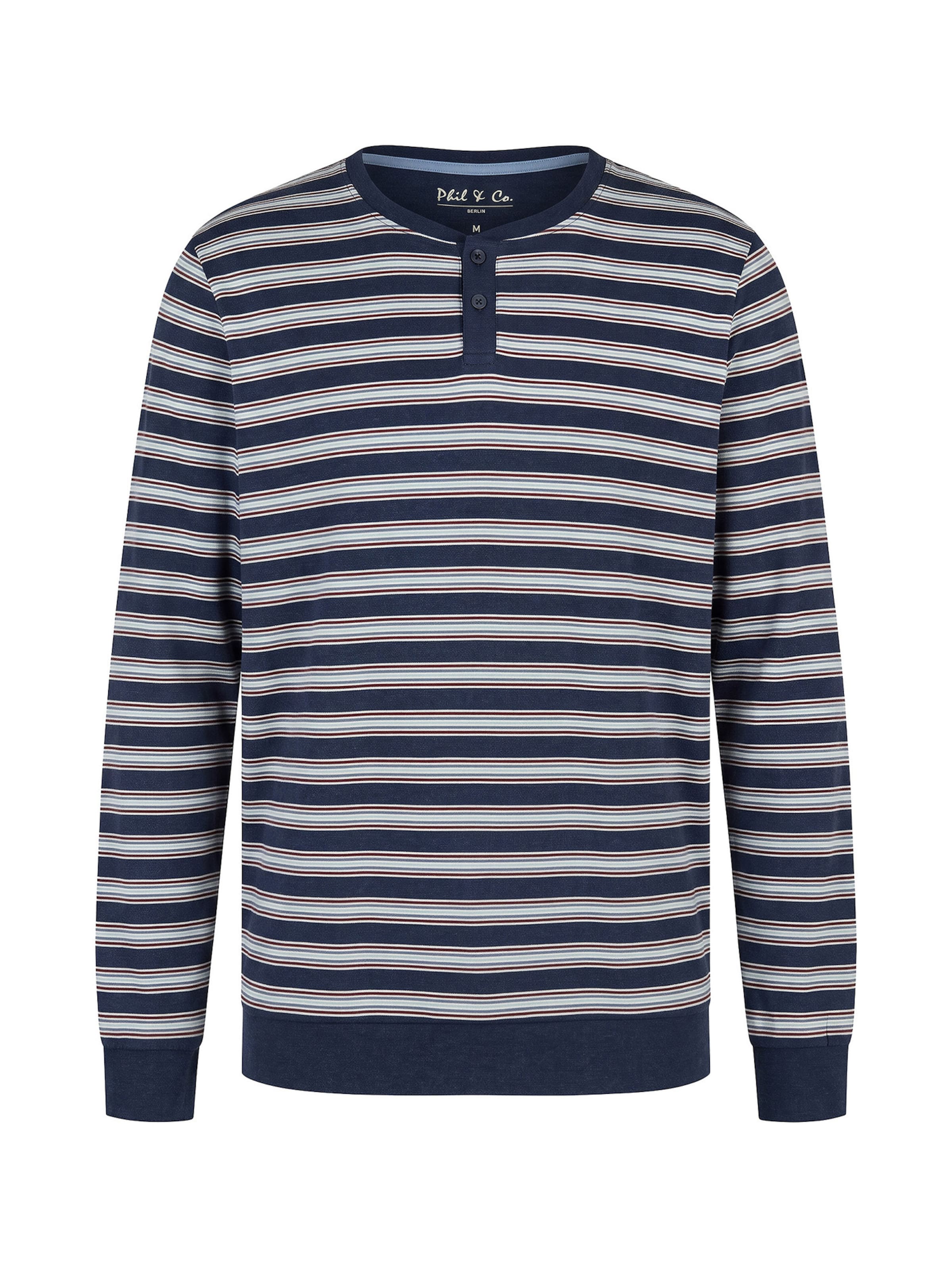 Pyjama long ' Soft and Cozy ' Phil & Co. Berlin en bleu