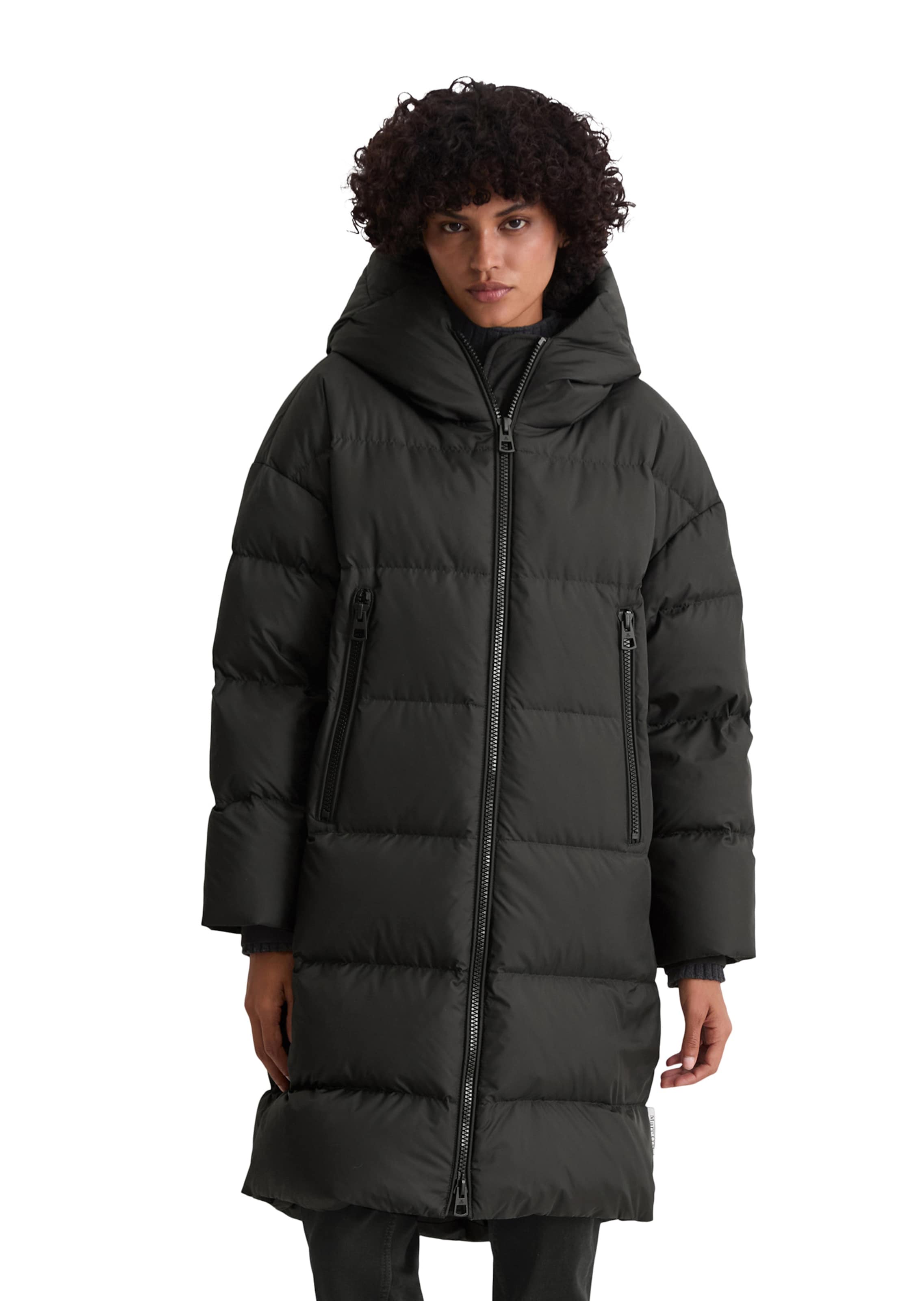 Marc O'Polo Mantel in Schwarz: Vorderseite