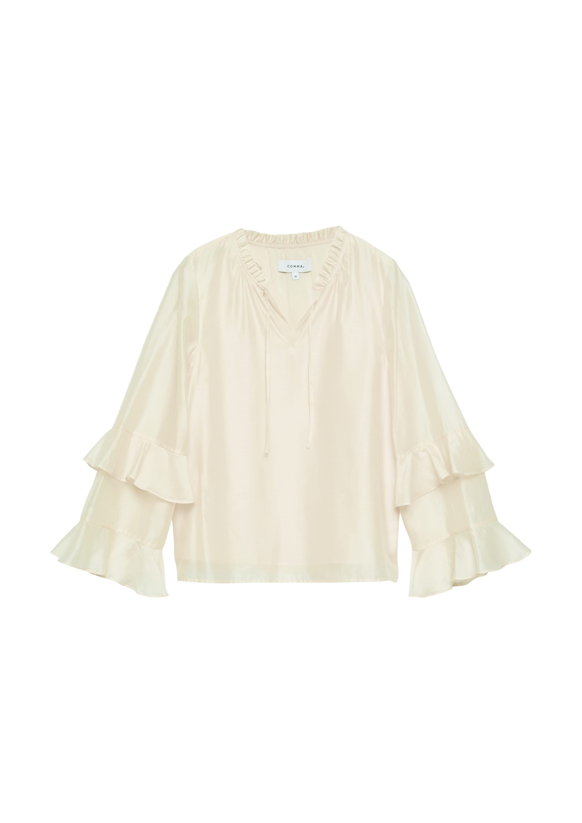 COMMA Blouse in Beige: voorkant