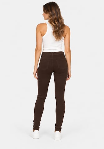 Skinny Jeggings Elara en marron