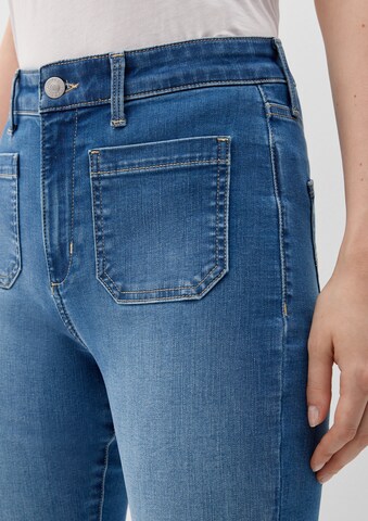 QS Flared Jeans 'Reena' in Blau