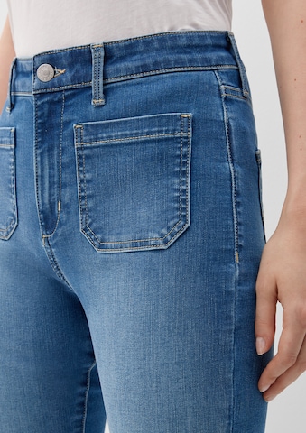 QS Flared Jeans 'Reena' in Blauw