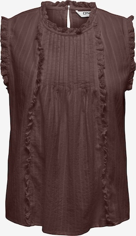 Camicia da donna 'ONLKieran' di ONLY in marrone: frontale