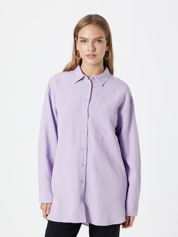 Envii Blouse 'SPLIT' in Lila: voorkant