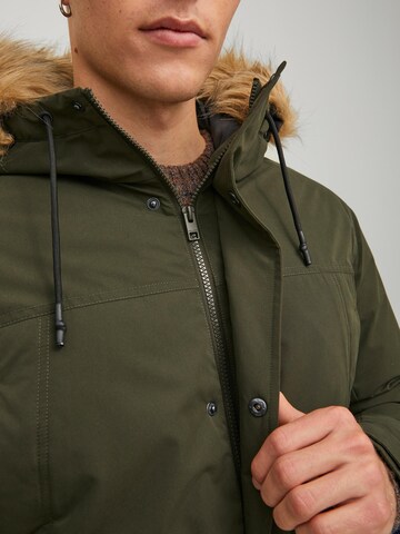 JACK & JONES Winter parka 'Winner' in Green