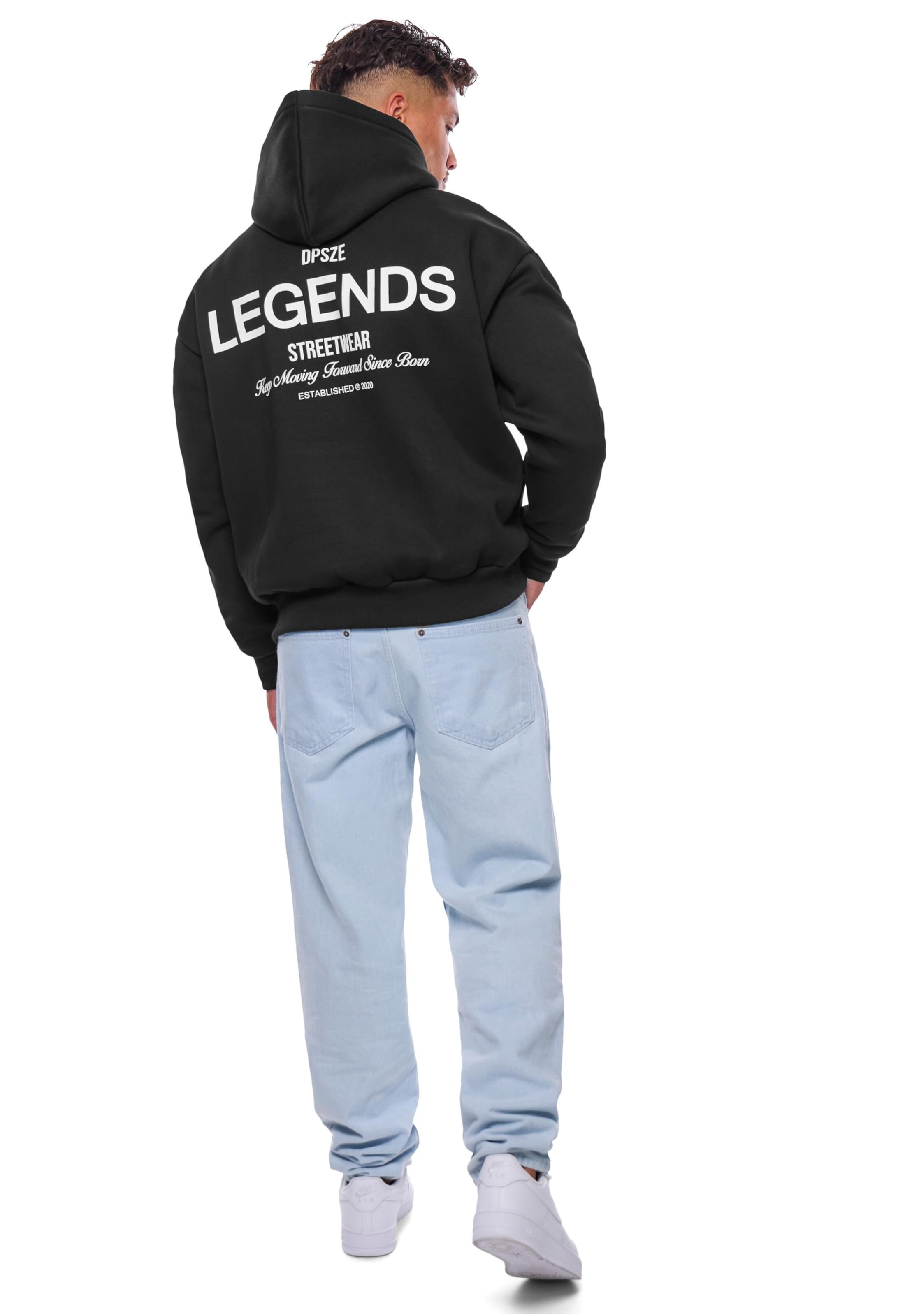 Dropsize Sweatshirt in Schwarz