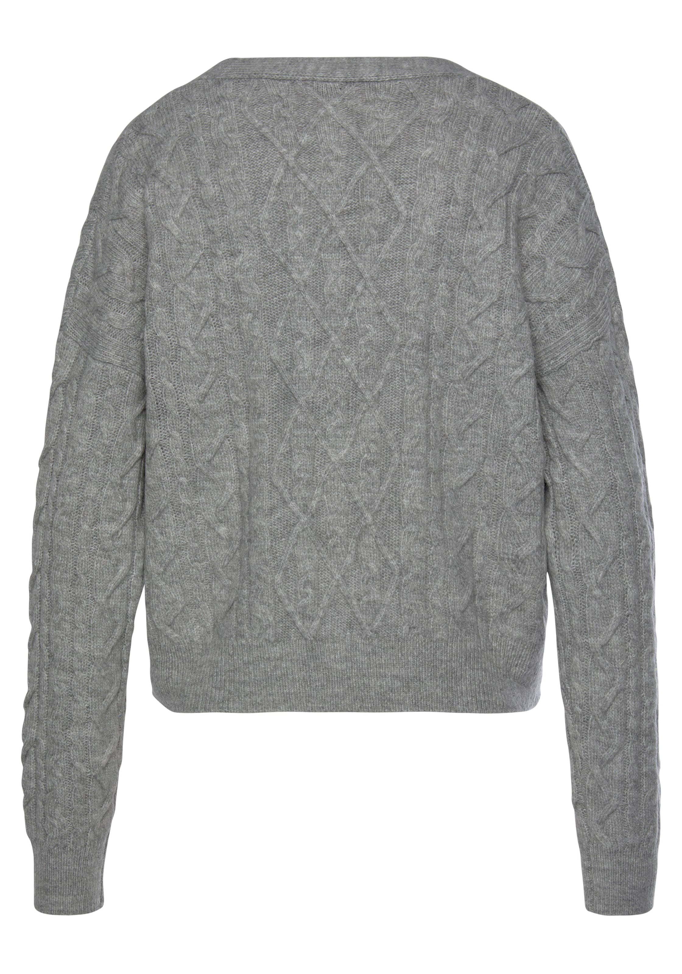 LASCANA Πλεκτή ζακέτα σε γκρι