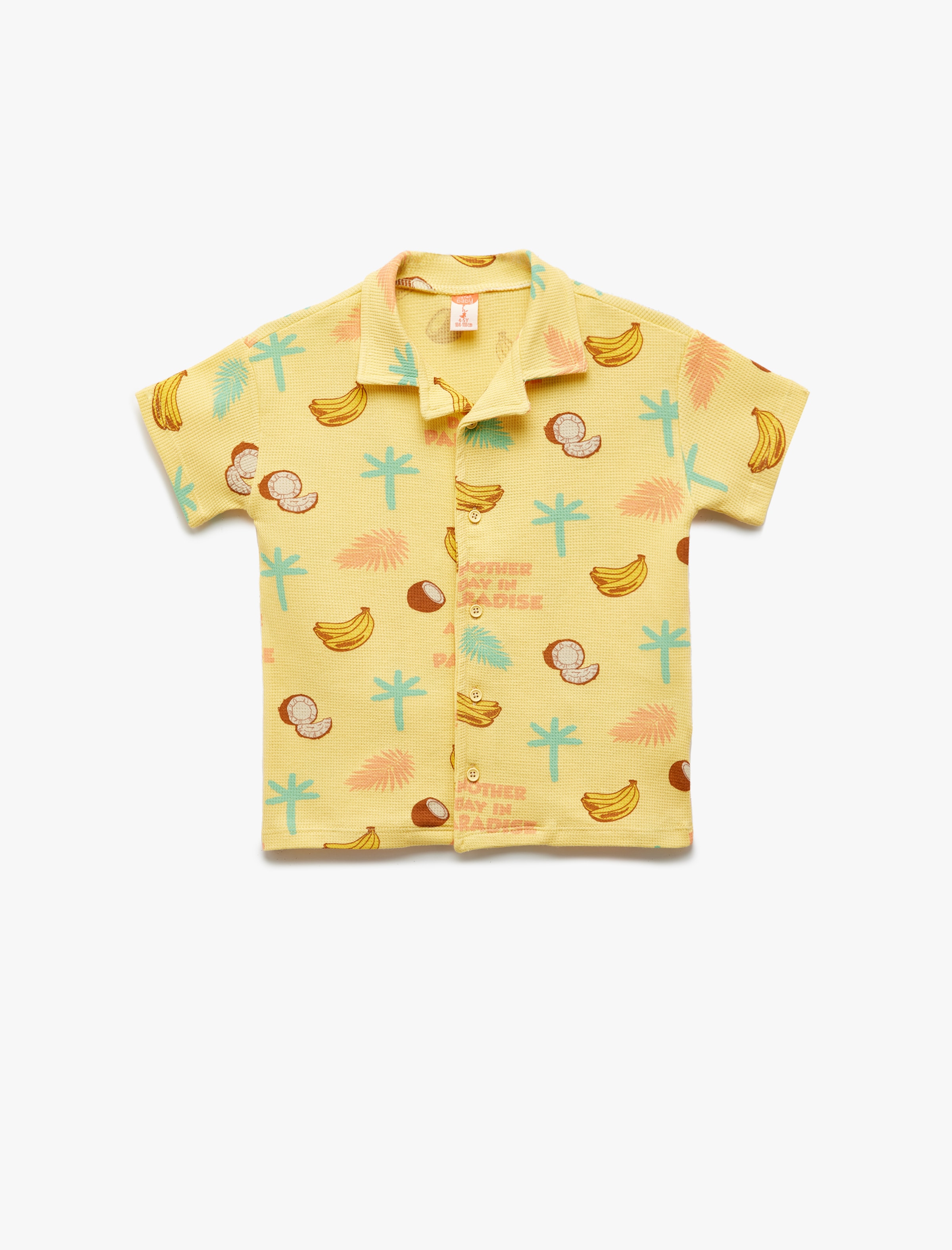 Koton Regular fit Button up shirt in Yellow: front