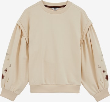 smėlio WE Fashion Megztinis be užsegimo: priekis