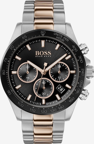 BOSS Black Analoog horloge 'Hero' in Zilver