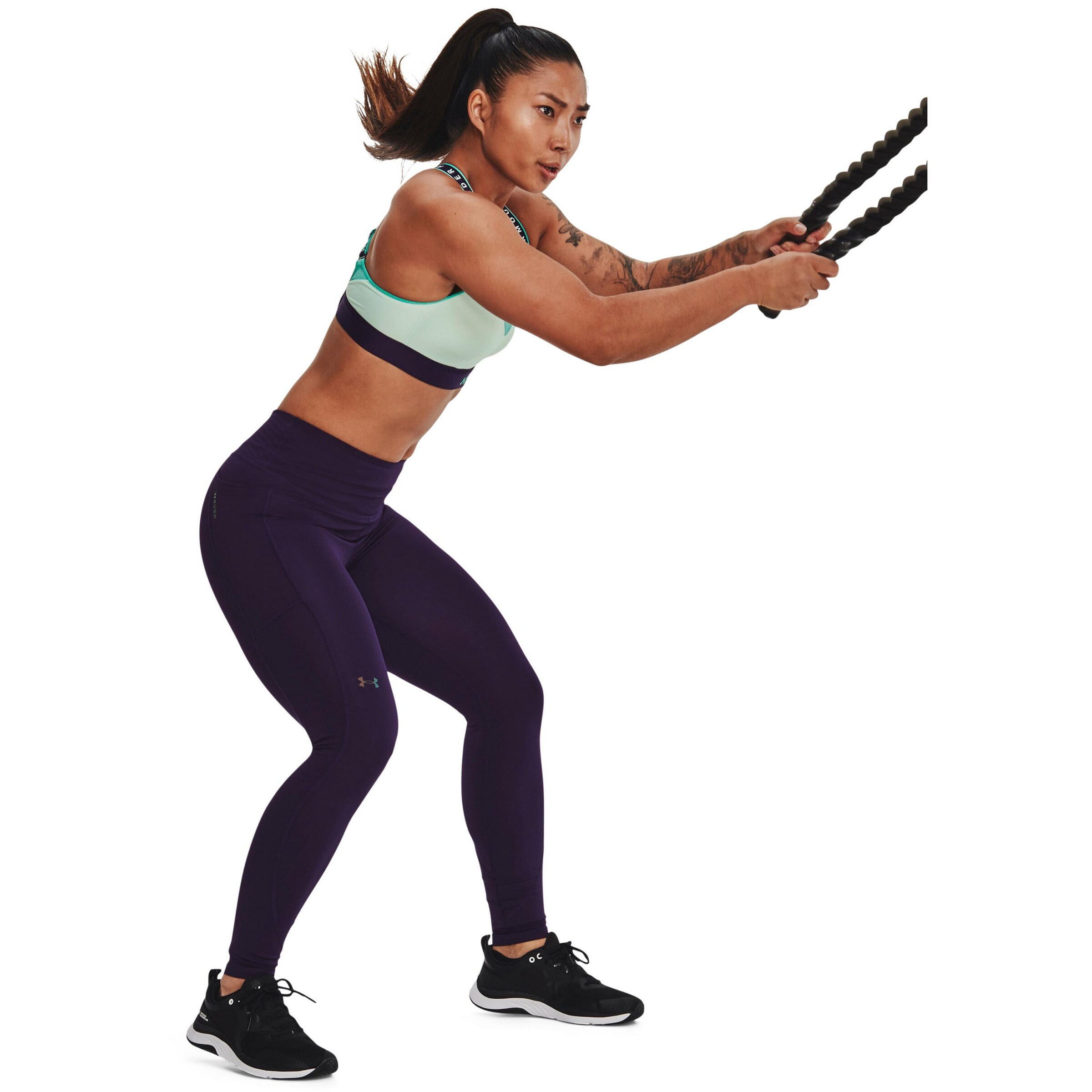 UNDER ARMOUR Skinny Workout Pants in Purple