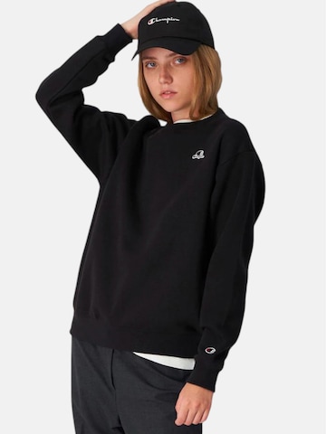 Champion Sweatshirt in Schwarz: Vorderseite