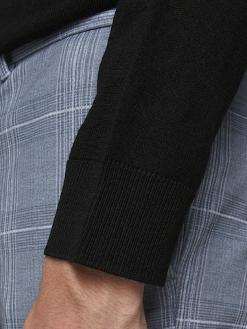 juoda JACK & JONES Standartinis modelis Megztinis 'Mark'