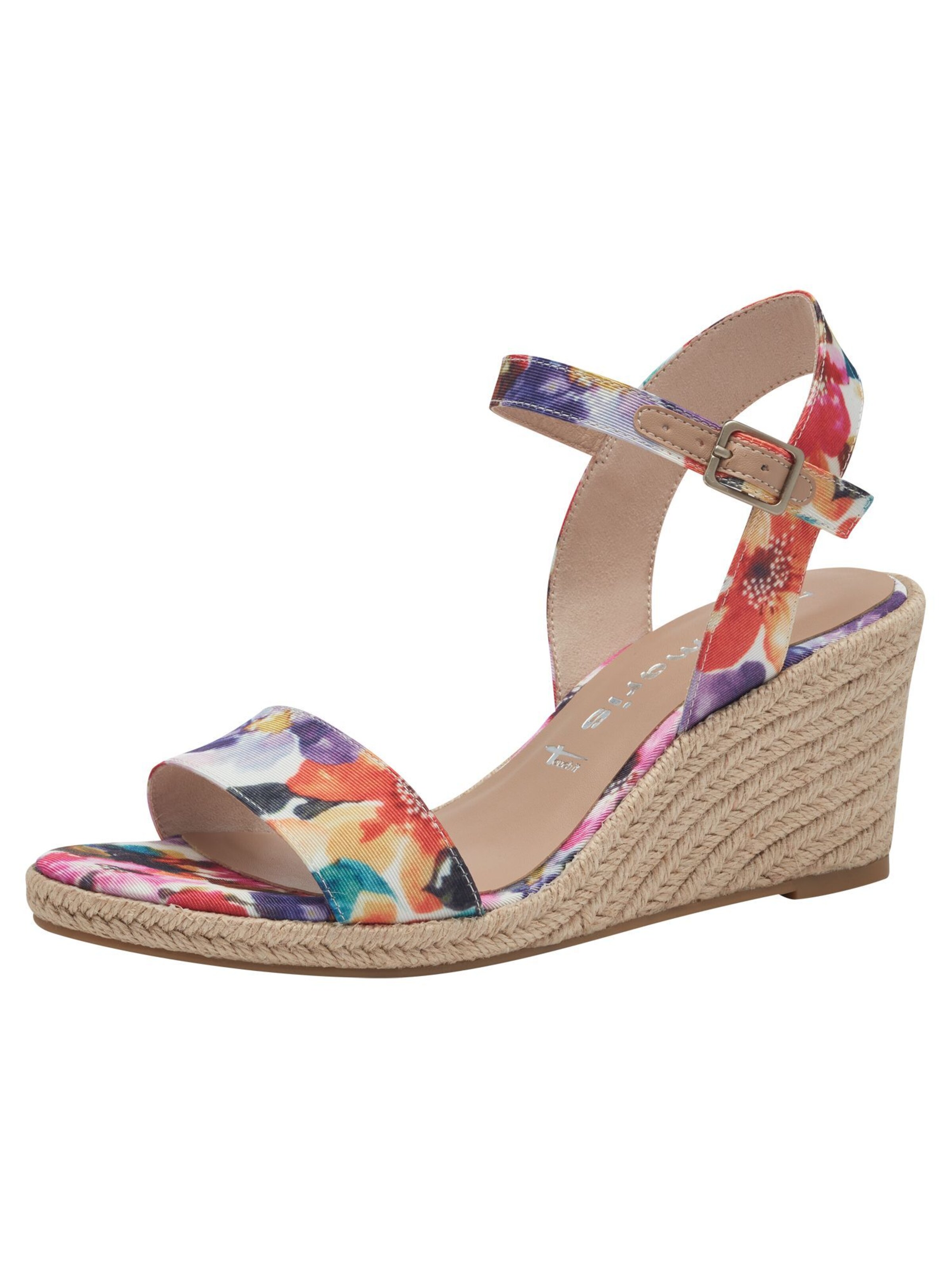 Tamaris Sandalen met riem in Oranje: voorkant