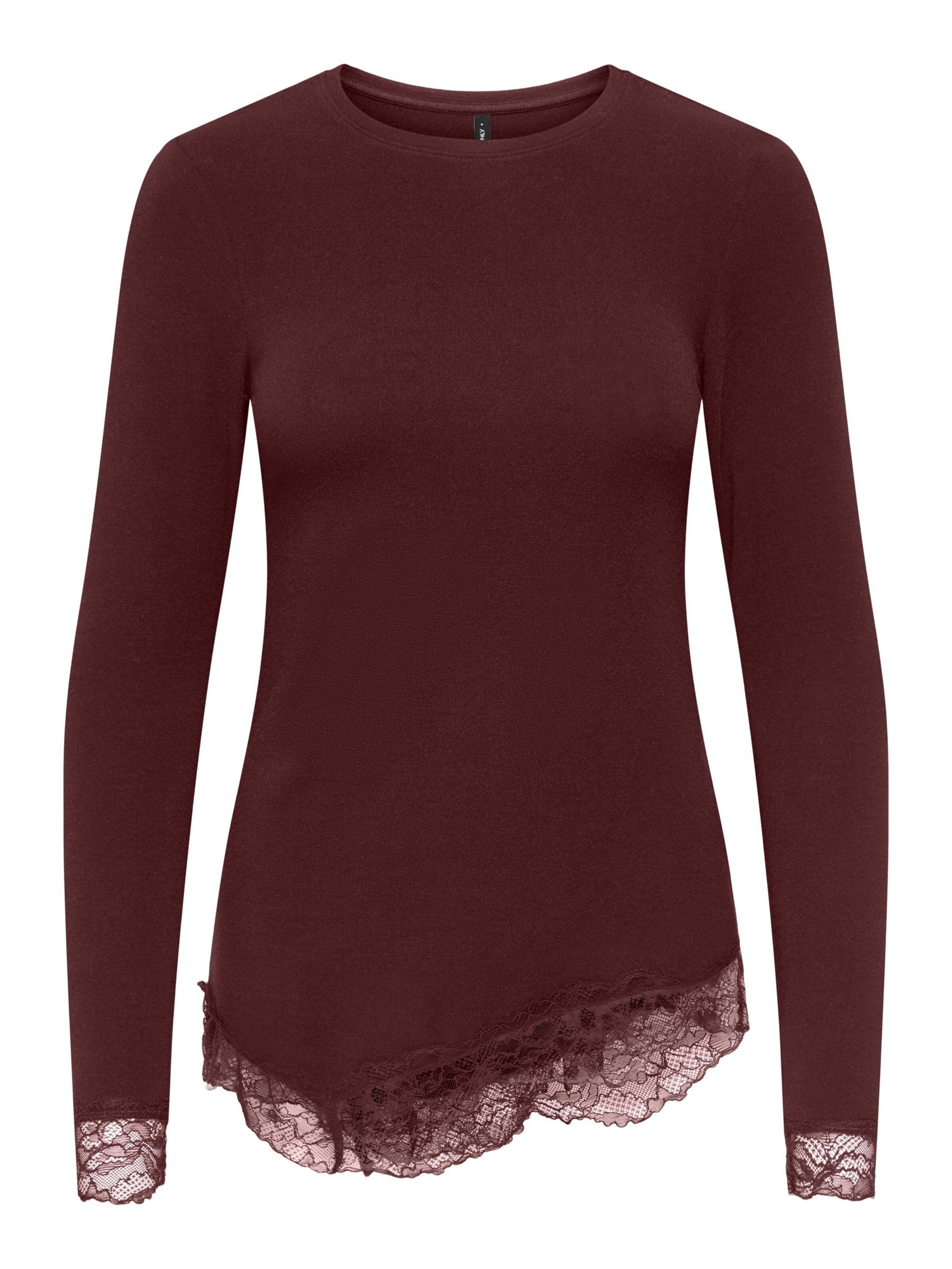 ONLY Haut 'ONLGLAMOUR' en XS en pourpre, Vue avec produit