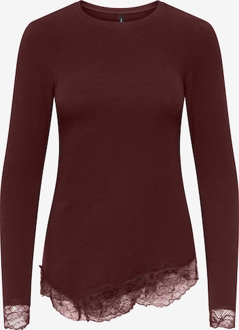 Haut 'ONLGLAMOUR' ONLY en marron : devant