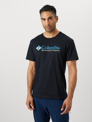 COLUMBIA Toiminnallinen paita 'CSC' värissä musta: etupuoli