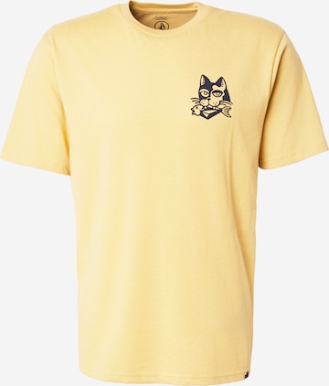 T-Shirt 'TASTY' Volcom en jaune : devant