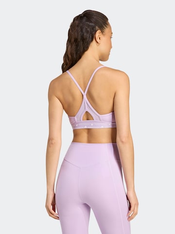 ADIDAS PERFORMANCE - Soutien Bustier Soutien de desporto 'Aeroreact' em roxo